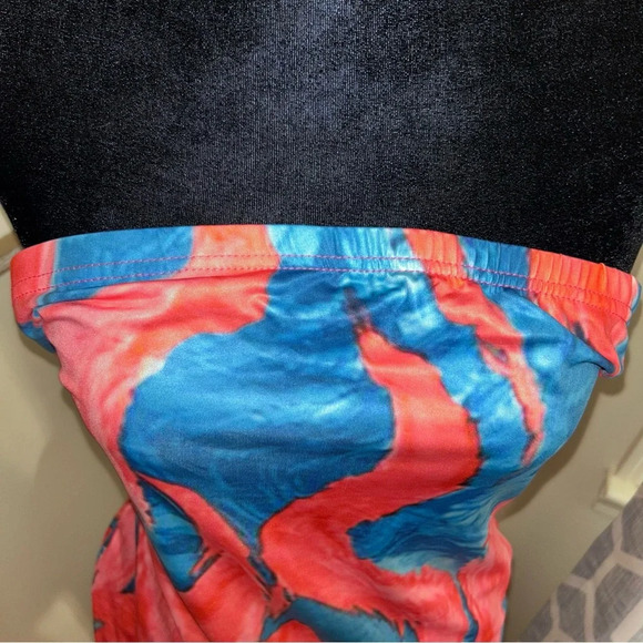 Allover swirl Print summer tube  Bodycon Dress - Picture 6 of 8